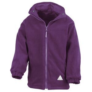 Result Childrens/Kids Reversible Storm Stuff Anti Pilling Fleece Waterproof Jack